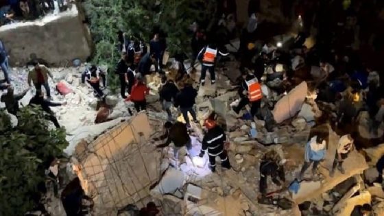 فاس.. مصرع 9 أشخاص في انهيار بناية سكنية مكونة من عدة طوابق