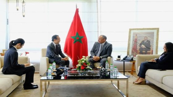 وزير الصناعة والتجارة يستقبل سفير اليابان المعتمد بالمغرب