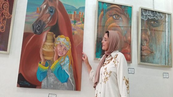 لوحات الفنانة نعيمة زمرو رسالة نبيلة في حب الفن والهوية والانتماء المغربي