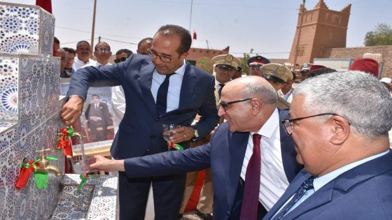 جهة درعة تافيلالت..تدشين مشروع لتعزيز البنية التحتية الخاصة بالماء الصالح للشرب بإقليم زاكورة