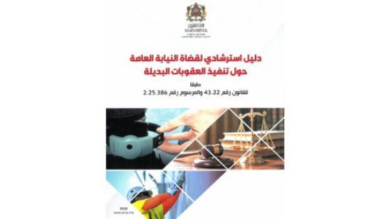 رئاسة النيابة العامة تصدر دليلا استرشاديا لقضاة النيابة العامة
