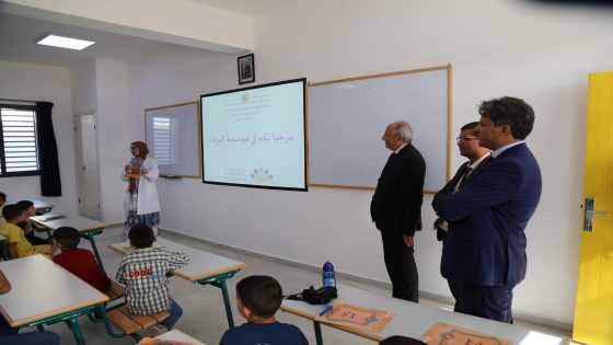 وزير التربية يقوم بزيارات ميدانية لمجموعة من المؤسسات التعليمية بجهة فاس مكناس .