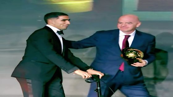 المغربي أشرف حكيمي يفوز بجائزة الكرة الذهبية الإفريقية عن جدارة و استحقاق