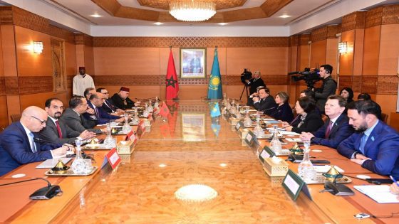 رئيس مجلس المستشارين يستقبل رئيس مجلس النواب بجمهورية كازاخستان