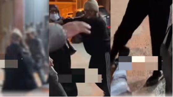 آمن طنجة:يتفاعل مع شريط فيديو يظهر عدة اشخاص يتبادلون العنف الجسدي.