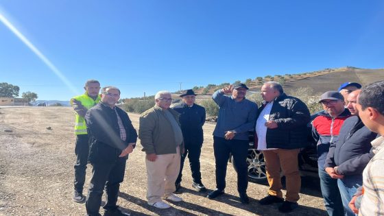 عامل إقليم تاونات يقوم بزيارة ورش مشروع تثنية الطريق الوطنية رقم 8