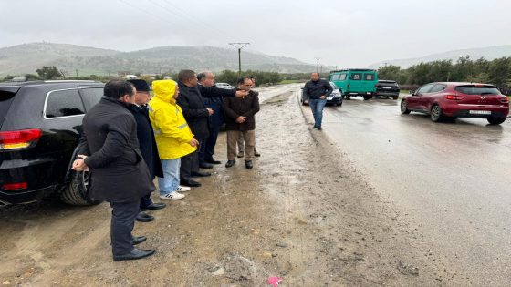 مواكبة وتتبع ورش مشروع تثنية الطريق الوطنية رقم 8 الرابطة بين فاس وتاونات