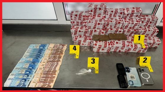 بحث قضائي مع شرطي ضبط في حالة تلبس بحيازة 22 كيلوغراما من مخدر الشيرا.