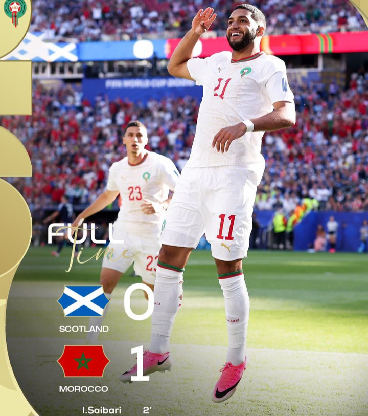 المغرب يحسم موقعة اسكتلندا ويقترب من ثمن نهائي المونديال 12
